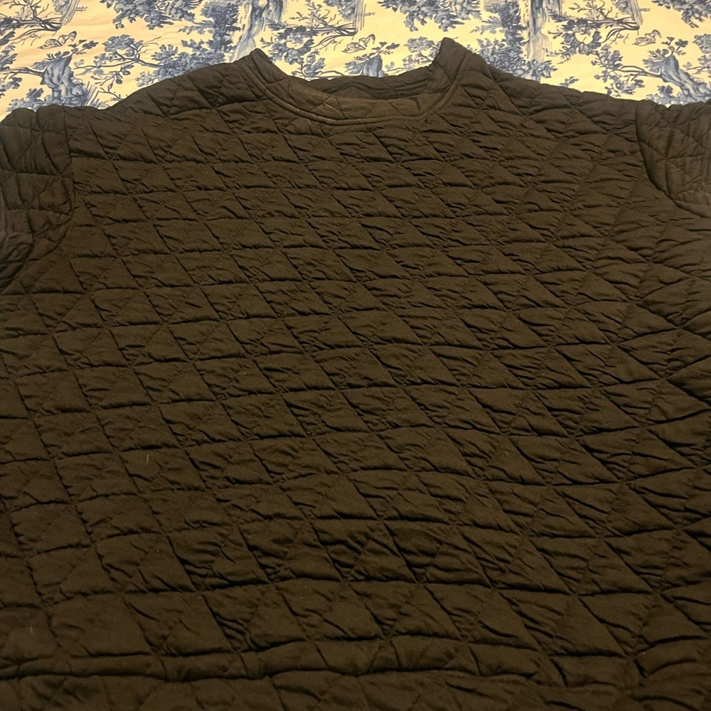 Quilted Black Pant Set